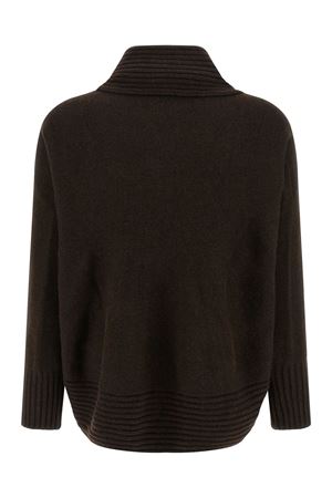 Cardigan in lana merino e cashmere nero ALBERTA FERRETTI | A090366010555